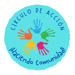 Logo Círculo de Acción — manos coloridas haciendo comunidad
